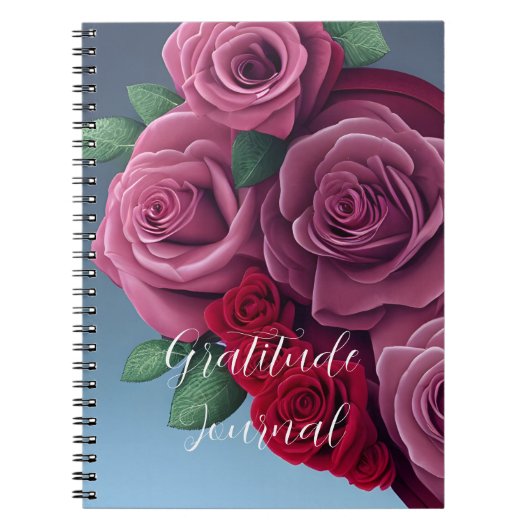 Coloré Floral Rose Heart Journal (Devant)