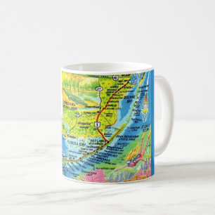 Coloré Florida Keys Carte Mug