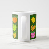 Coloré fruité motif géant tasse à café (Dos)