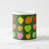 Coloré fruité motif géant tasse à café (Devant)