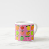 Coloré fruité motif os china mug (Devant droit)