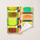 Coloré Funky Retro Inspiré (Gant de toilette)