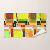 Coloré Funky Retro Inspiré (Serviette à main)