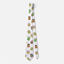 Coloré Funny Chats funky Motif Cravate
