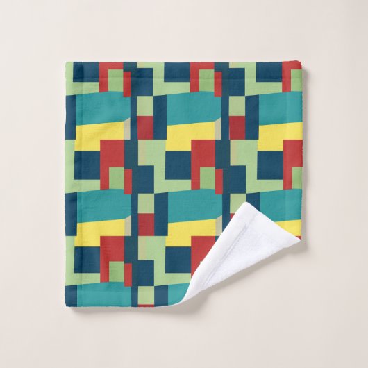 Coloré géométrique moderne (Gant de toilette)