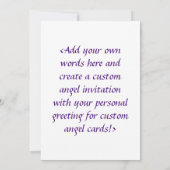 Coloré Guardian Angel Art Personnalisé Invitations (Dos)