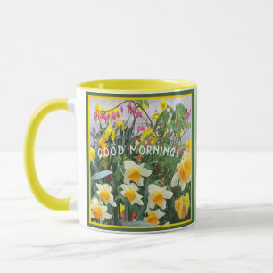 COLORÉ HAPPY GOOD MORNING FLEURS CAFÉ MUG