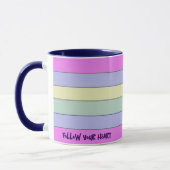 Coloré Horizontal Stripes Coffee Mug (Gauche)