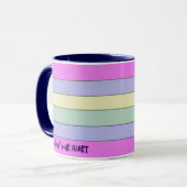 Coloré Horizontal Stripes Coffee Mug (Devant gauche)