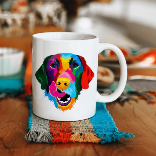 Coloré Labrador Retriever Chien Coffee Mug