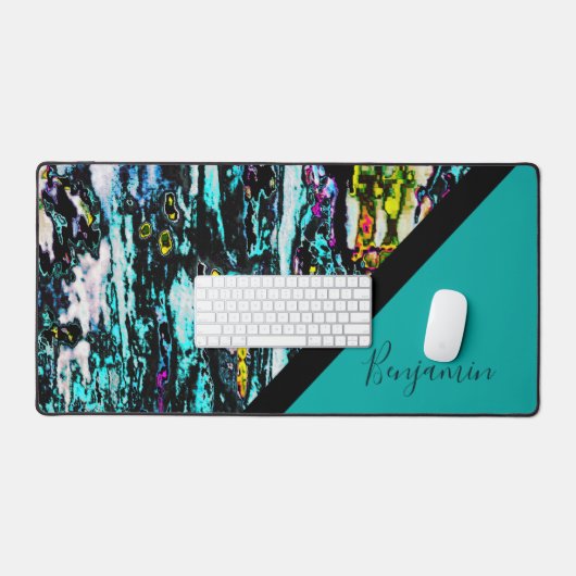 coloré + marbre cool noir chic (Clavier et souris)