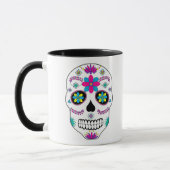 Coloré mexicain Sugar Skull Mug (Gauche)