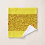 Coloré mignon Jaune de Pâques Motif moderne (Gant de toilette)