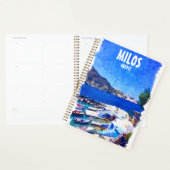 Coloré Milos Grèce Travel Art (Devant avec enveloppe)