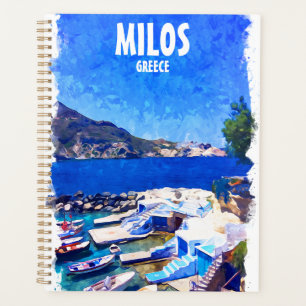Coloré Milos Grèce Travel Art