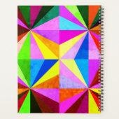 Coloré Moderne Multi-Coloré Géométrique | Monogram (Dos)
