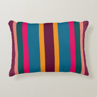 Coloré moderne rayures vives Accent Coussin