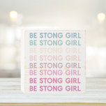 Coloré moderne Soyez forte Inspiration Fille Phras<br><div class="desc">Coloré moderne Soyez forte Inspiration Fille Phrase</div>