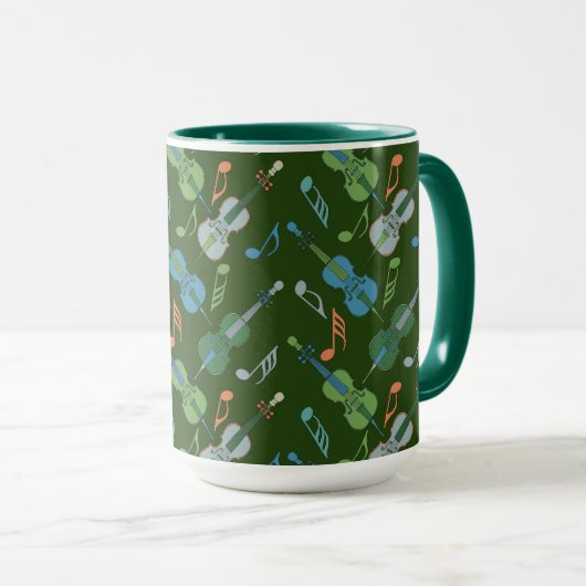 Coloré Notes de colle Mug (Devant droit)