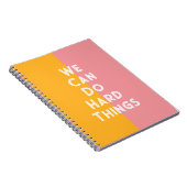 Coloré Nous Pouvons Faire Des Choses Dures Carnet (Côté Droit)