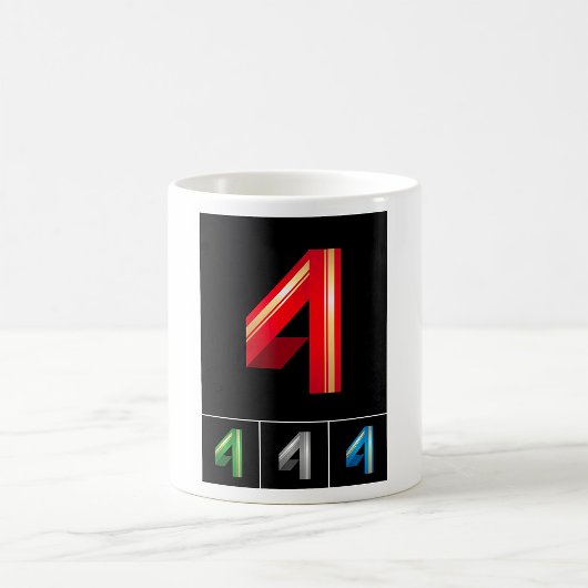 Coloré Numéro Quatre Mug