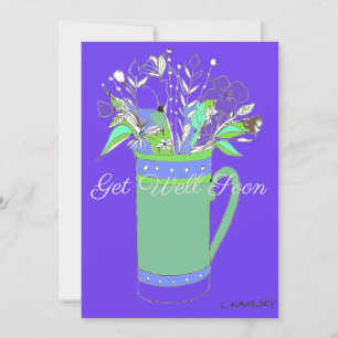 Coloré Obtenir De Fleurs Bien Dans Une Carte Mug