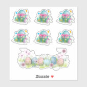 Coloré OEufs de Pâques scrapbook autocollants (Feuille)