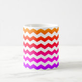 Coloré Ombre Grandes Chevron ZigZag Rainbow Mug (Centre)