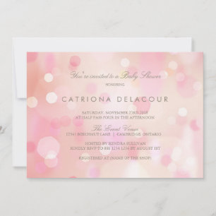 Coloré Pastel Lights Baby shower Invitation