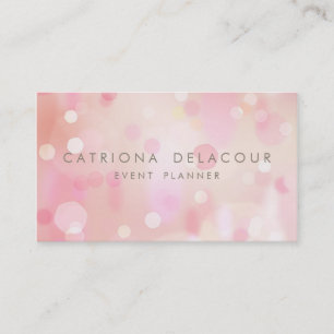 Coloré Pastel Lights Bokeh Carte de visite