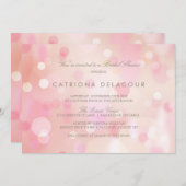 Coloré Pastel Lights Bridal Shower Invitation (Devant / Derrière)