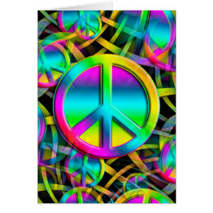 Coloré PEACE motif sans faille + vos idées