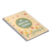 Coloré Peach rose jaune Gratitude Journal (Côté Droit)