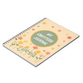 Coloré Peach rose jaune Gratitude Journal (Côté gauche)