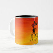 Coloré Personnalisable Cheval Artistique Mug (Devant gauche)