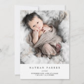 Coloré Plus Le Merrier Faire-part de naissance (Dos)