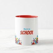 Coloré Retour à l'école Café Mug (Centre)