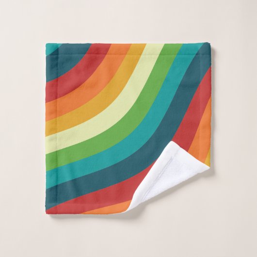 Coloré rétro (Gant de toilette)