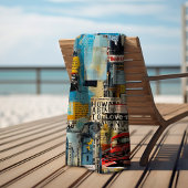 Coloré retro junk voyage grunge style collage