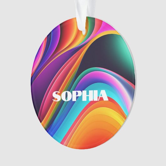 Coloré Rétro Waves Personnel (devant)