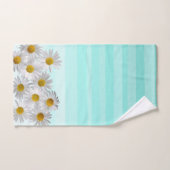 Coloré, Romantique, Aquarelle, Rayures, Fleurs (Serviette à main)