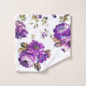 Coloré, Romantique, Motif floral (Gant de toilette)