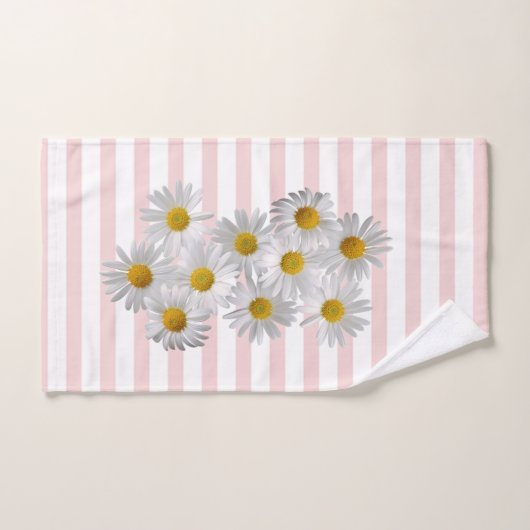 Coloré, Romantique, Rayures, Fleurs (Serviette à main)