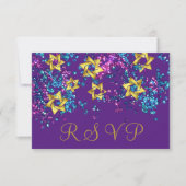 Coloré RSVP Gold Star Glittery Confetti (Devant)