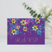 Coloré RSVP Gold Star Glittery Confetti (Debout devant)
