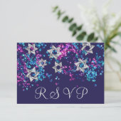 Coloré RSVP Silver Star Glittery Confetti (Debout devant)