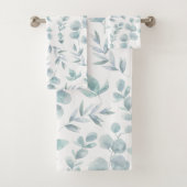 Coloré Rustique Eucalyptus Feuilles d'aquarelle (En situation)