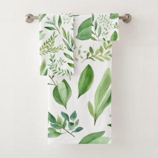 Coloré Rustique Eucalyptus Feuilles d'aquarelle