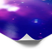 Coloré Serpent Nebula Galaxy Art Poster brillant (Coin)