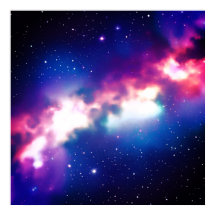 Coloré Serpent Nebula Galaxy Poster d'art